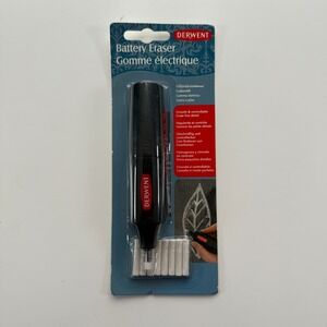 Derwent Battery Operated Eraser w/ 8 Replacement Erasers Artist Tool Pen Art